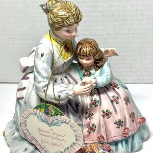 1997 Lefton Yamada Originals Porcelain Music Box Thank Heaven for Little Girls